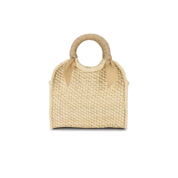 X REVOLVE Midi Handbag in Natural & Ivory by Sensi Studio - Picture 1 of 5